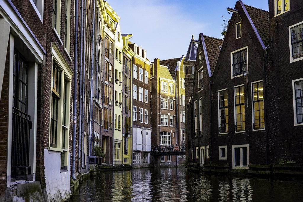 Canal houses in central Amsterdam