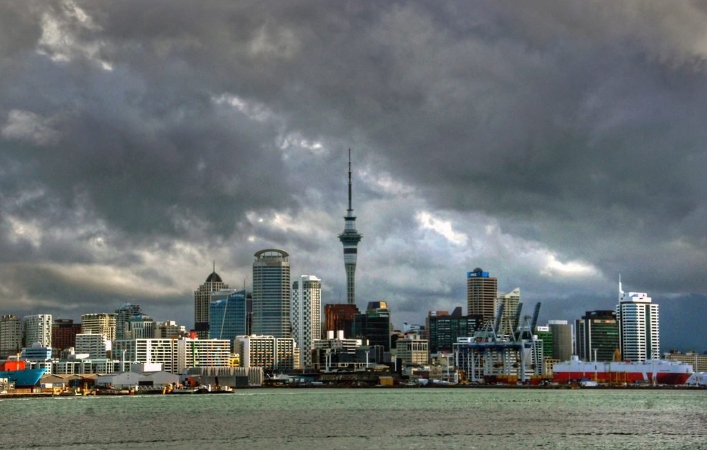 Auckland skyline with the Sky Tower