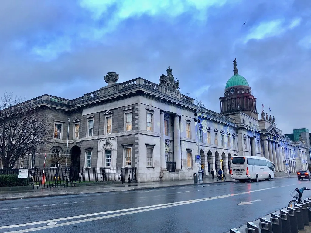 The Custom House on the Liffey quays, Dublin