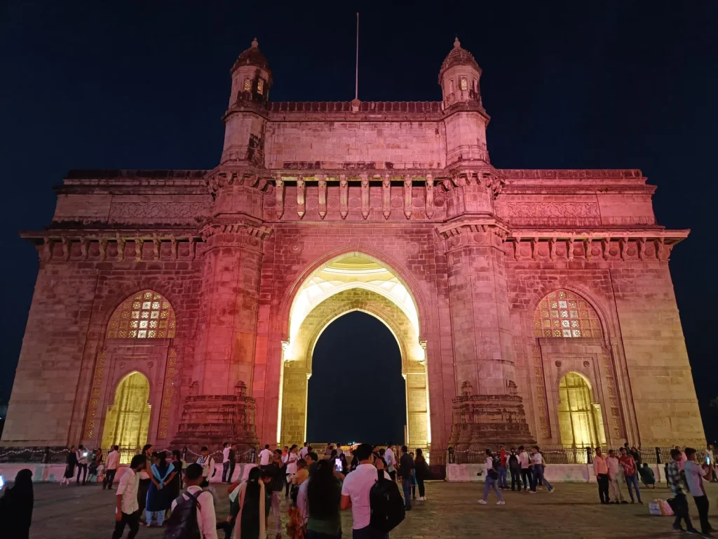 Gateway of India illuminated at night, Mumbai