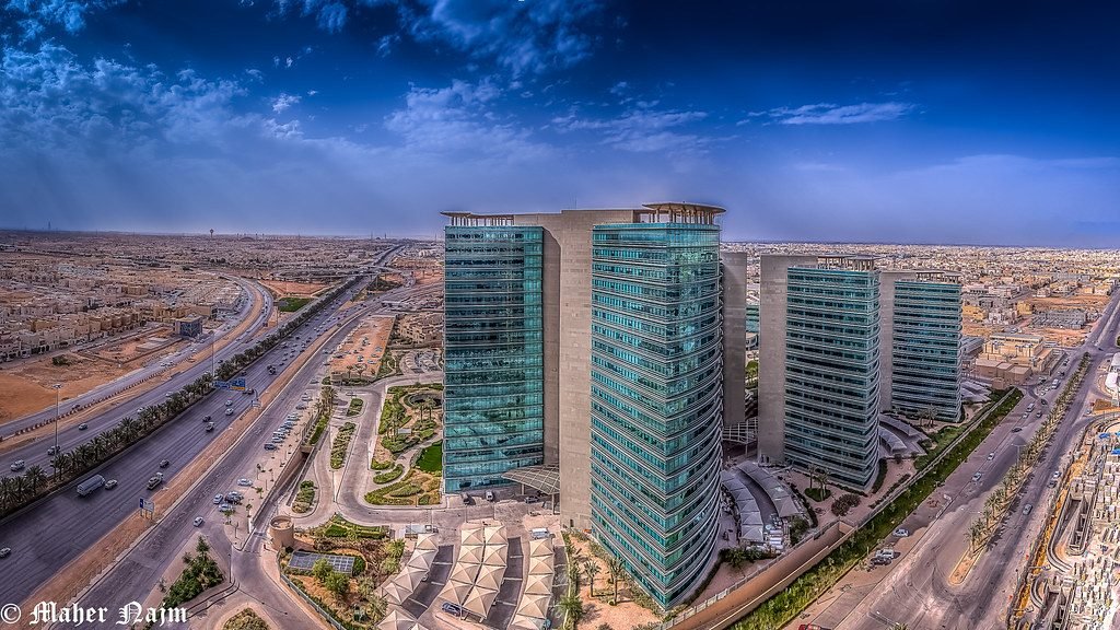 Aerial view of Riyadh, Saudi Arabia